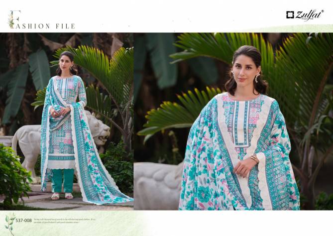 Maryam Vol 2 By Zulfat 537-001 To 008 Printed Cotton Dress Material Wholesale Price In Surat
